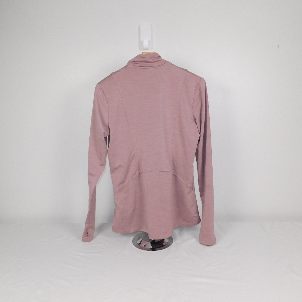 Eddie Bauer 1/4 Zip Pullover | Size M | Mauve Pink | Lightweight Long Sleeve Top - Picture 3 of 5
